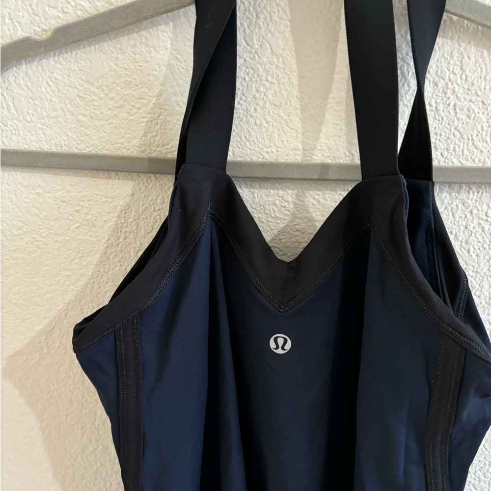 lululemon athletica Women's Navy Tank Top - Picture 3 of 4